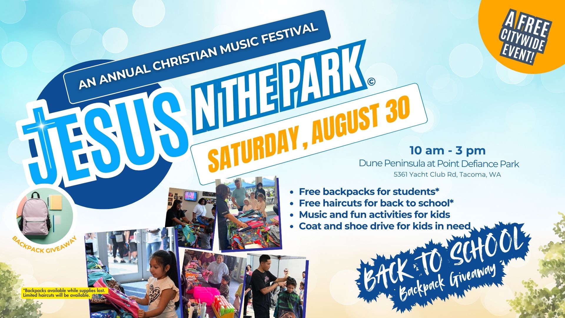 Jesus In The Park Graphic