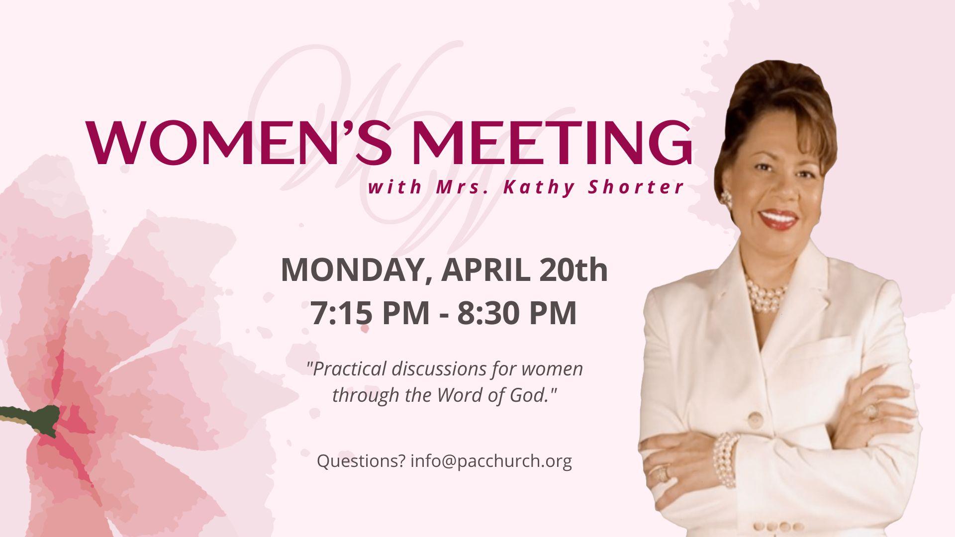 WOMENS MTG_slideslower third Excellence N Business Postcard