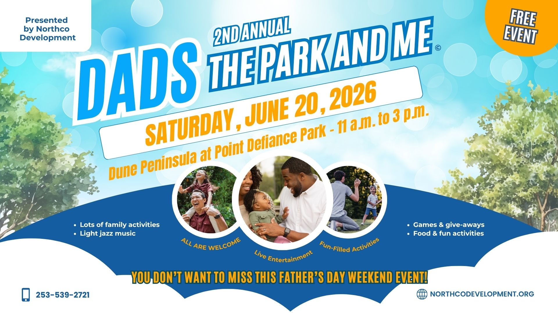 Dadstheparkandme_PPT 2nd Annual Dad's The Park and Me Event Flyer