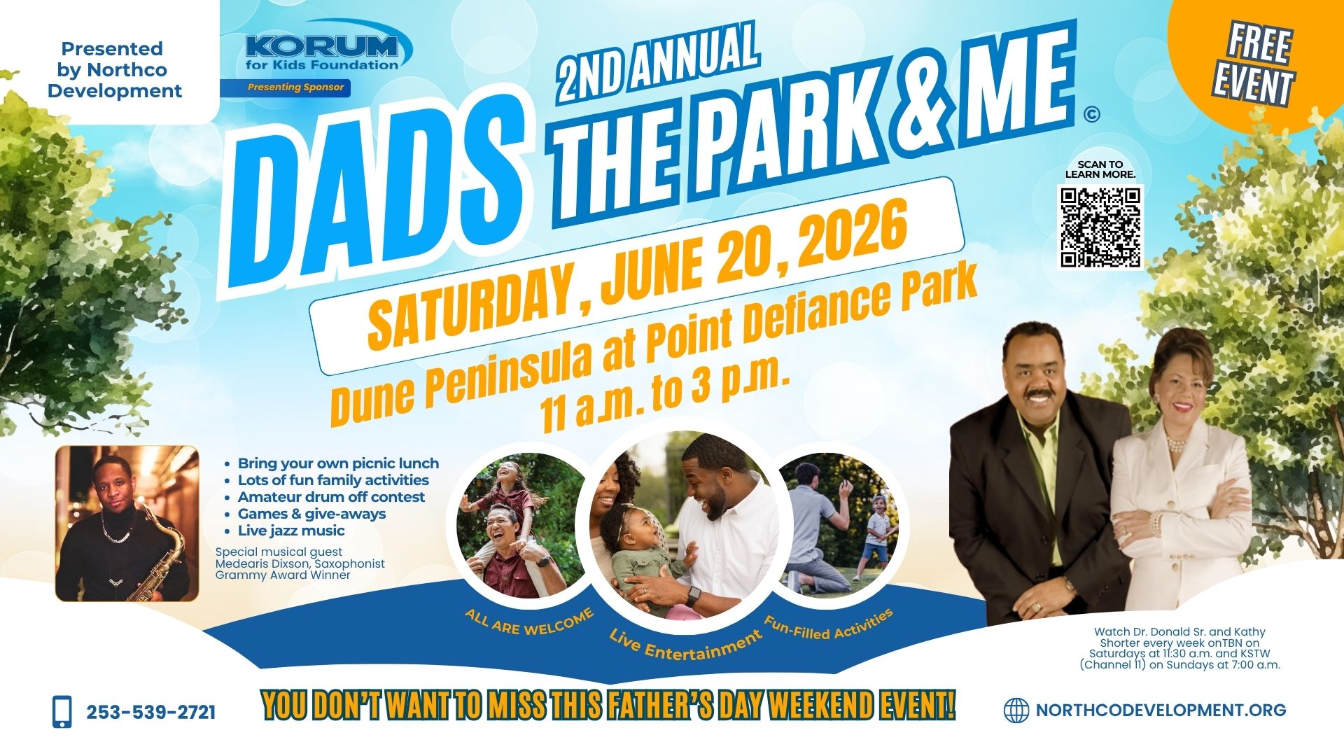 2nd Annual Dad's The Park and Me Event Flyer